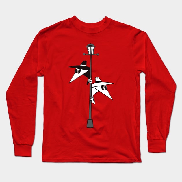 💣 Spy Vs. Spy 💣 Long Sleeve T-Shirt by INLE Designs